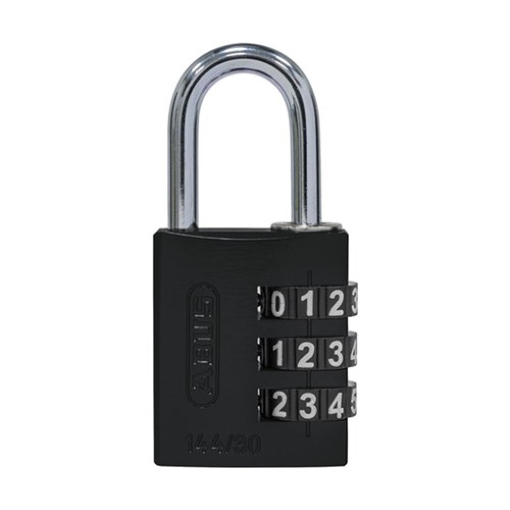 Dr Lock Shop - Dr Lock Shop - ABUS P/LOCK 144/30 BLK ALUM BODY 3 WHEEL ...