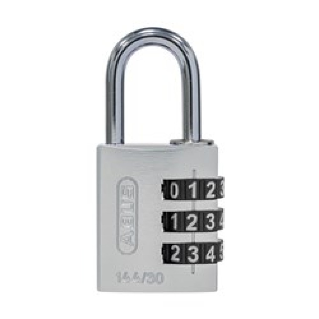 Dr Lock Shop - Dr Lock Shop - ABUS P/LOCK 144/30 SIL ALUM BODY 3 WHEEL ...