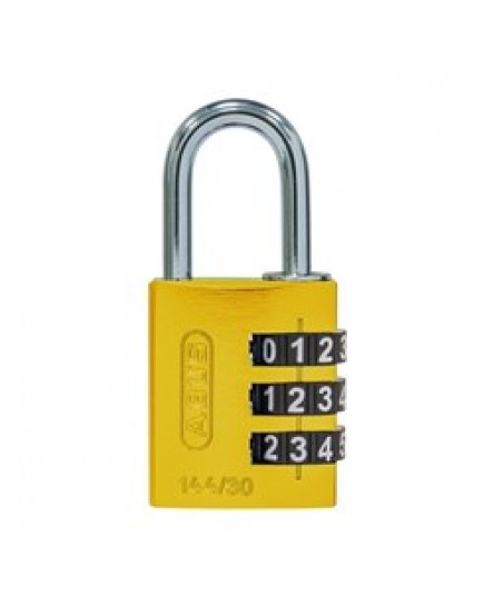 Dr Lock Shop - Dr Lock Shop - ABUS P/LOCK 144/30 YEL ALUM BODY 3 WHEEL ...