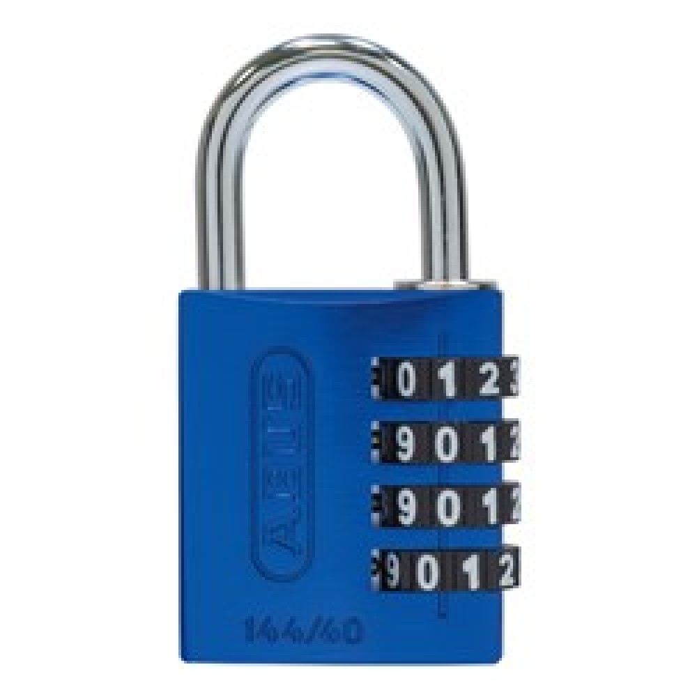 Dr Lock Shop - Dr Lock Shop - ABUS 144 Series Combination Padlock BLU 4 ...