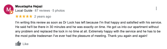 Dr Lock North Parramatta Locksmith Review